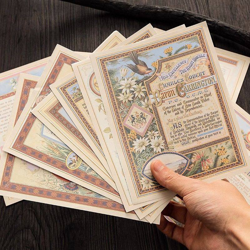 复古书页素材10张双胶纸复古素材手帐素材纸手账装饰相册diy手帐,包装,包装胶带,淘宝优惠券,粉丝福利购,淘宝优惠卷