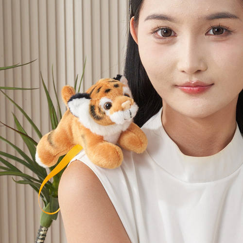 大老虎站肩毛绒玩具公仔玩偶抱枕仿真虎年吉祥物娃娃生肖虎小布偶