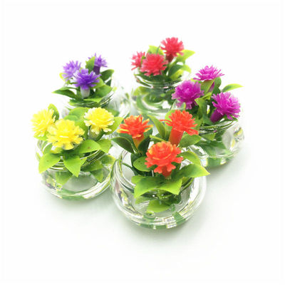 微型Dollhouse梦幻水培花卉微缩植物盆栽迷你仿真迷你花园DIY套装