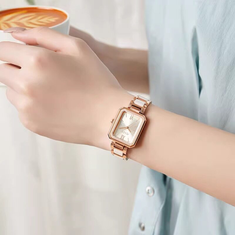 【补贴福利价】聚利时正品手表女款小众韩版陶瓷女表简约高级1273