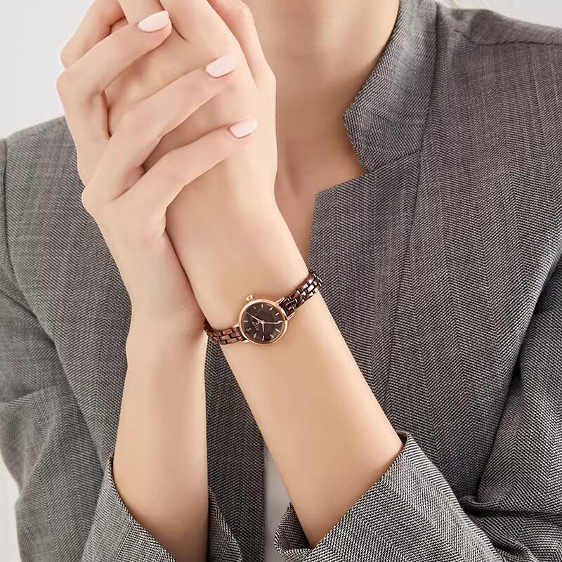 正品聚利时品牌女表ins风小表盘星空时尚气质钢带女表石英表1162