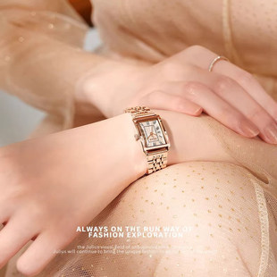 石英方形女表小众轻奢优雅百搭1252 聚利时手表新款 补贴福利价