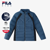 新款 FILA斐乐童装 儿童羽绒服鹅绒2024冬季 男童中大童轻薄羽绒外套