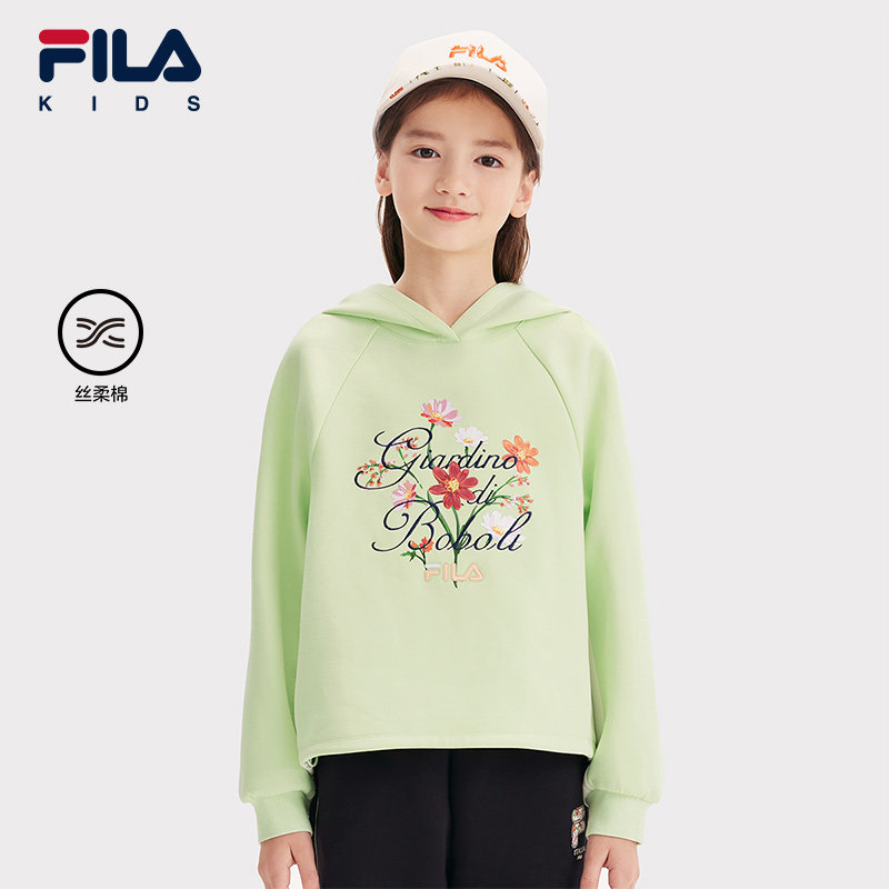FILA斐乐女中大童连帽卫衣