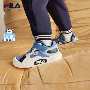 FILA斐乐儿童休闲鞋2025秋季新款男女小童儿童魔术贴运动鞋子板鞋