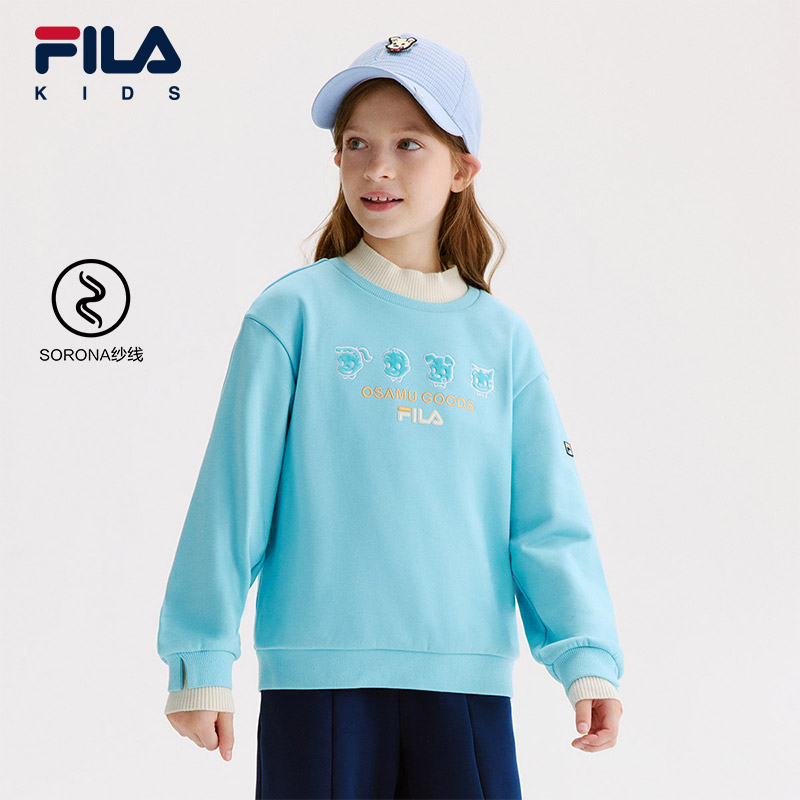 FILA斐乐女中大童套头卫衣