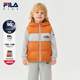 新款 FILA斐乐儿童童装 2025年冬季 男童小童休闲连帽轻薄羽绒马甲