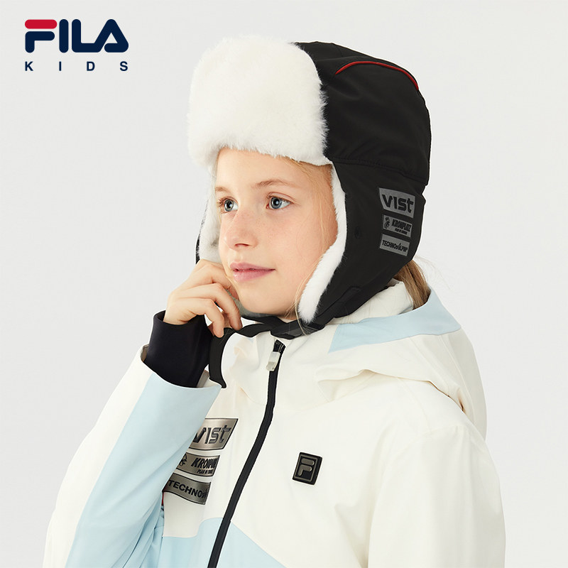 FILA斐乐儿童帽子2025年冬季新款男女童中大童防风口罩加绒雷锋帽,童装/婴儿装/亲子装,帽子,淘宝优惠券,粉丝福利购,淘宝优惠卷