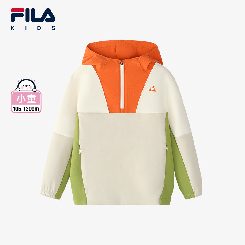 FILA斐乐女童针织连帽上衣