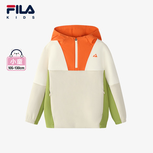 上衣女童卫衣小童连帽套头衫 新款 潮 2024秋季 FILA斐乐儿童户外童装