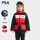 新款 FILA斐乐童装 儿童羽绒服2025年春季 男童小童三合一外套两件套