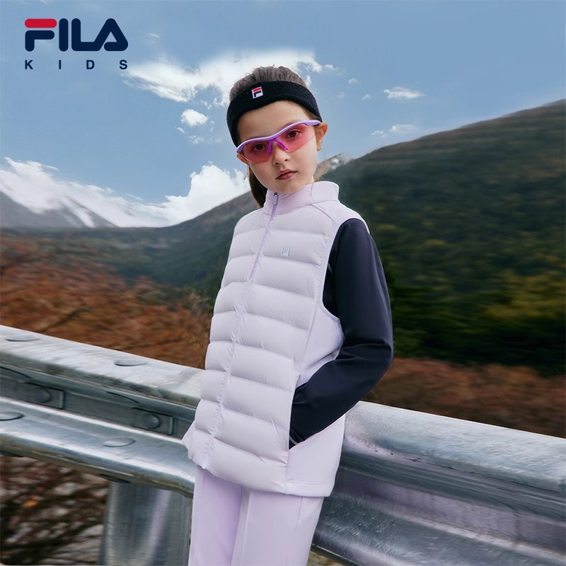FILA斐乐儿童轻薄羽绒马甲