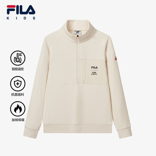 新款 EARTH联名系列儿童套头卫衣2024冬季 男中大童上衣 BBC FILA