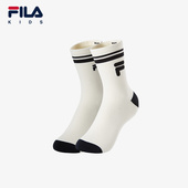 男童女童小童高腰袜2件装 FILA斐乐配件儿童袜2024年冬季 新款