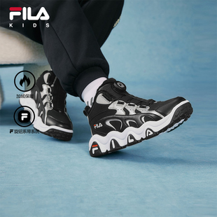 FILA 斐乐童鞋儿童棉鞋2025冬季款男女大童旋钮加绒运动鞋