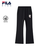 长裤 2025年秋季 新款 FILA斐乐儿童童装 女童中大童休闲弹力微喇裤