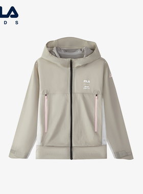 FILA | BBC EARTH联名系列 斐乐童装儿童上衣2024秋季女大童外套