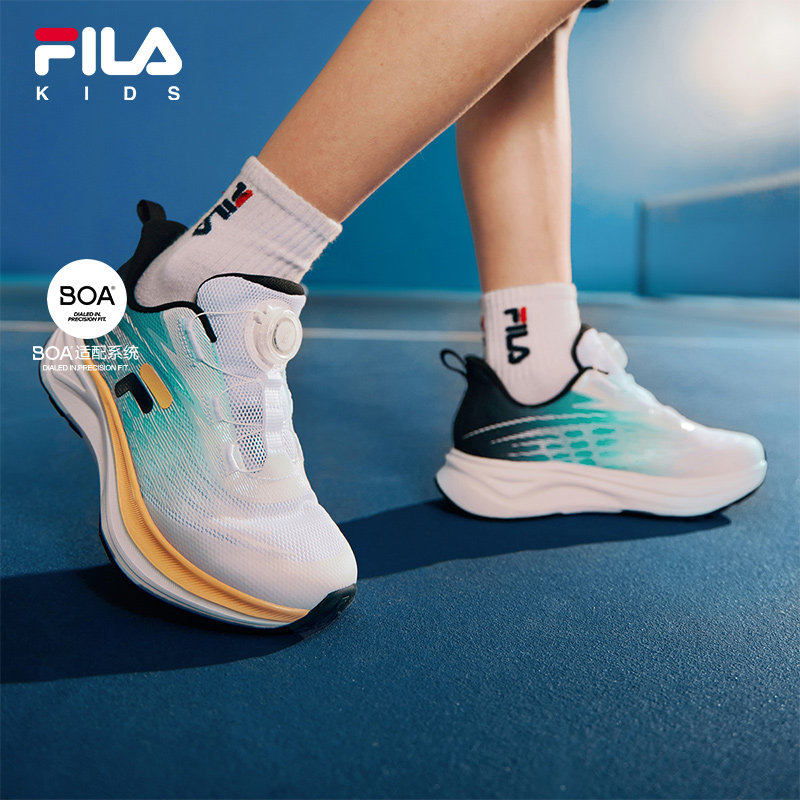 FILA斐乐儿童综训鞋飞羽运动鞋2024夏季新款男女中大童BOA跑步鞋