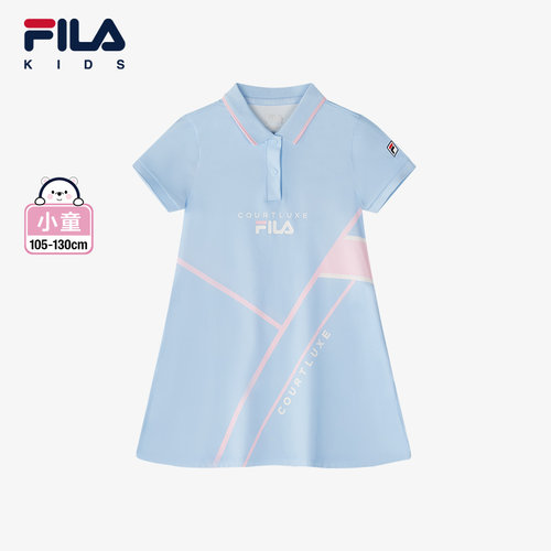 FILA斐乐针织短袖连衣裙POLO