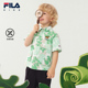 新款 2025年秋季 男童小童上衣 KIDSx小恐龙大冒险联名系列衬衫 FILA