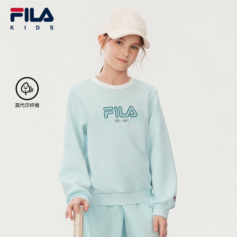 FILA斐乐大童运动宽松套头上衣