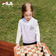 FILA斐乐儿童马甲两件套2025年秋季 女小童休闲宽松学院风上衣 新款