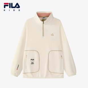 新款 EARTH联名系列儿童卫衣2024冬季 女中大童套头上衣 BBC FILA