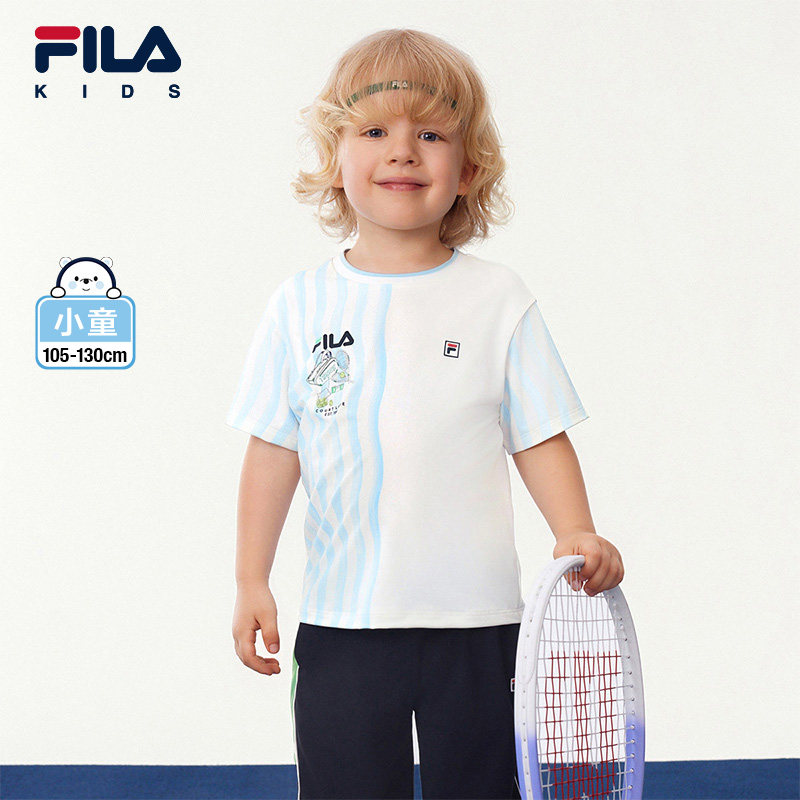 FILA斐乐男童针织短袖衫