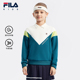 大童长袖 套头衫 女童卫衣潮 儿童运动上衣2024秋冬新款 FILA斐乐童装