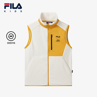 BBC 新款 EARTH联名系列 2024秋季 男大童马甲 斐乐儿童童装 FILA