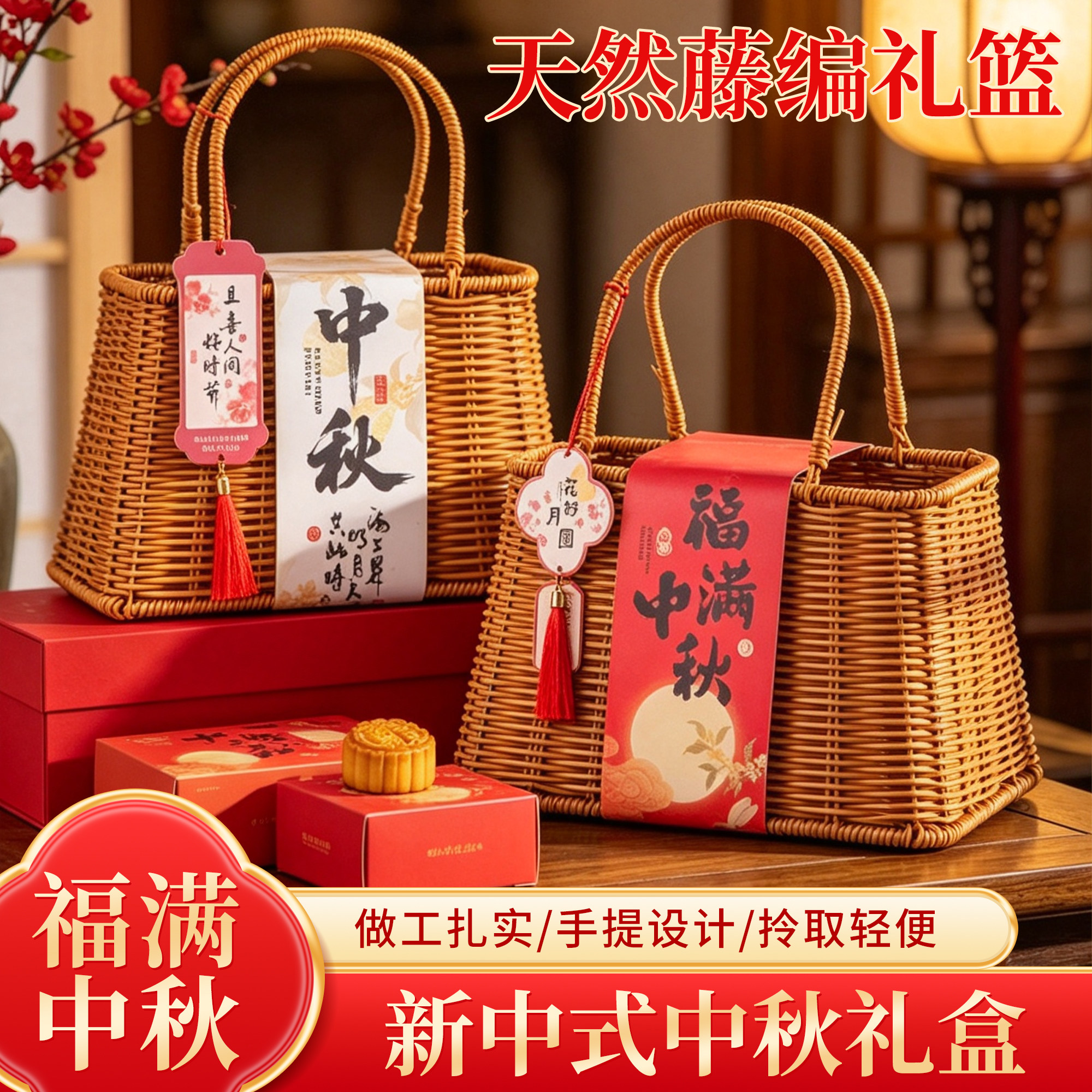 高档教师节端午中秋乔迁生日礼篮