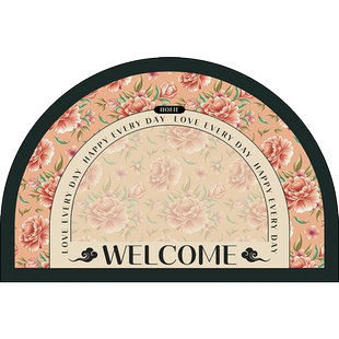 【美莉阁】半圆卫生间门口吸水地垫厕所速干脚垫免洗防滑橡胶垫子