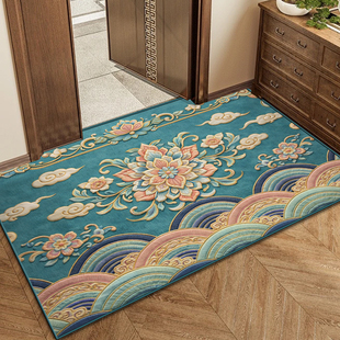 新中式2026新款入户门地垫室内防滑脚垫进门玄关门垫子大门口地毯