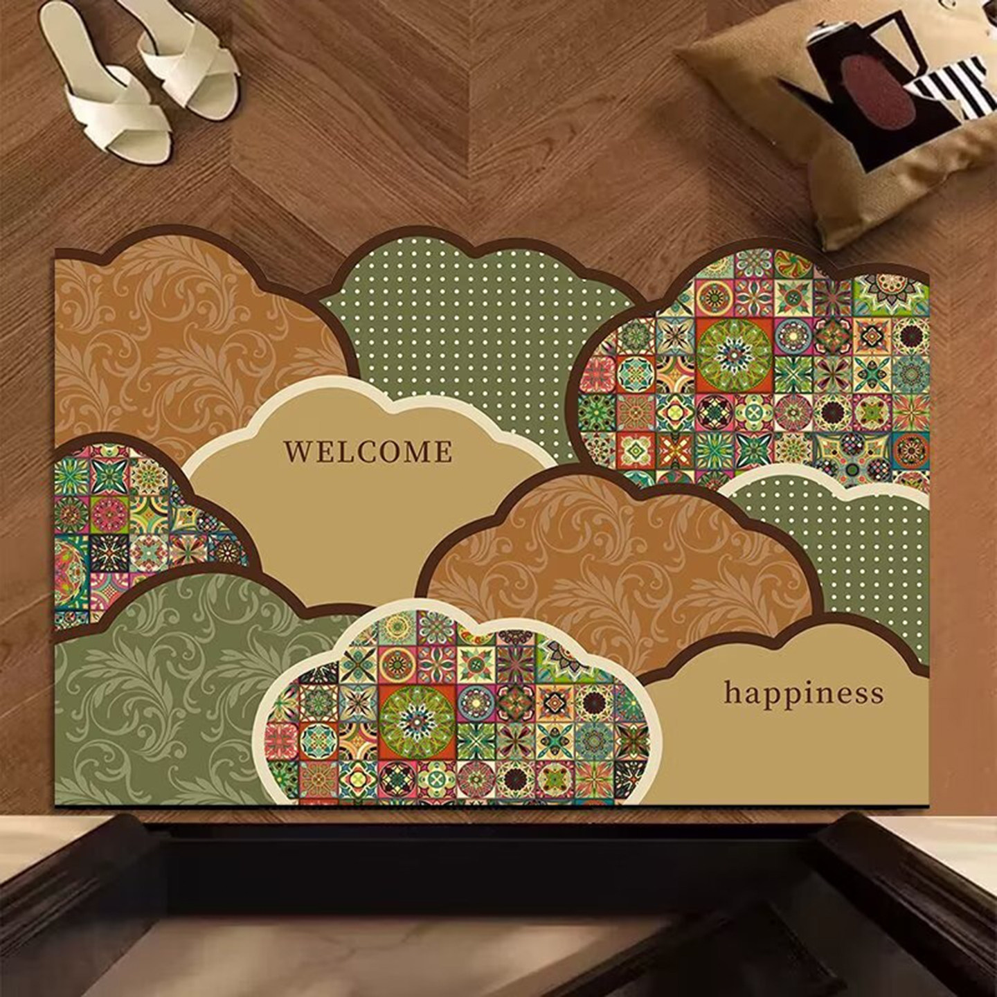 美拉德不规则入户门口可裁剪地垫2026新款易打理进门垫吸水脚垫子,居家布艺,入户地垫,淘宝优惠券,粉丝福利购,淘宝优惠卷