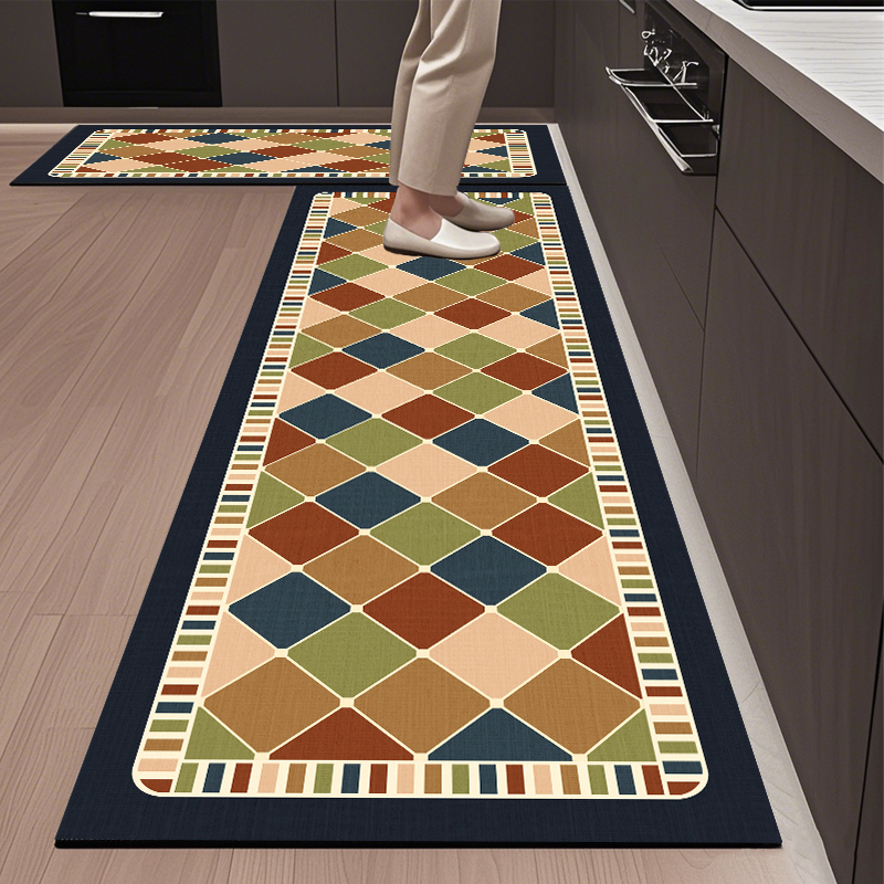 美式轻奢厨房地垫防滑