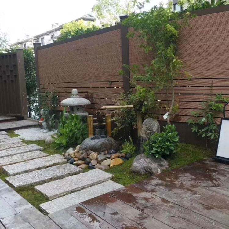 日式枯山水石钵石槽自然石盆花园小品庭院景观禅意竹子流水摆件