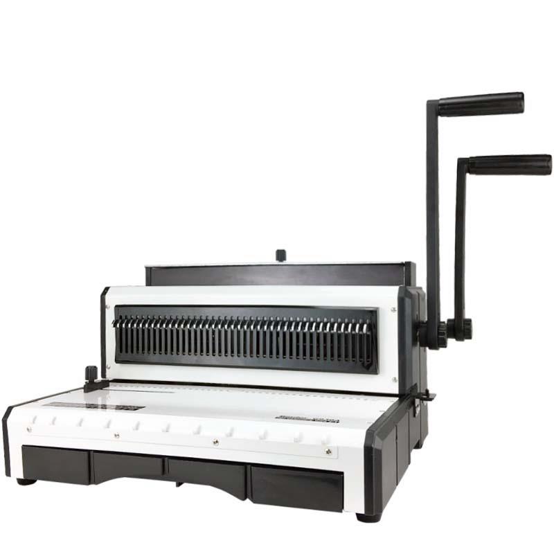 G930A重型梳式胶圈夹条装订机 抽刀方孔手动打孔机厂家广州装订机