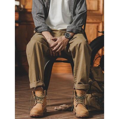 コーデュロイの潮牌覆古重磅工装裤男春秋季宽松直筒百搭休闲裤子