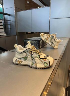 很难不吸引到你~CKL Backup~拼色老爹鞋男亮面刺绣百搭休闲内增高