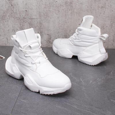 香港潮牌小白鞋男鞋2024秋冬新款时尚运动潮鞋厚底韩版增高老爹鞋