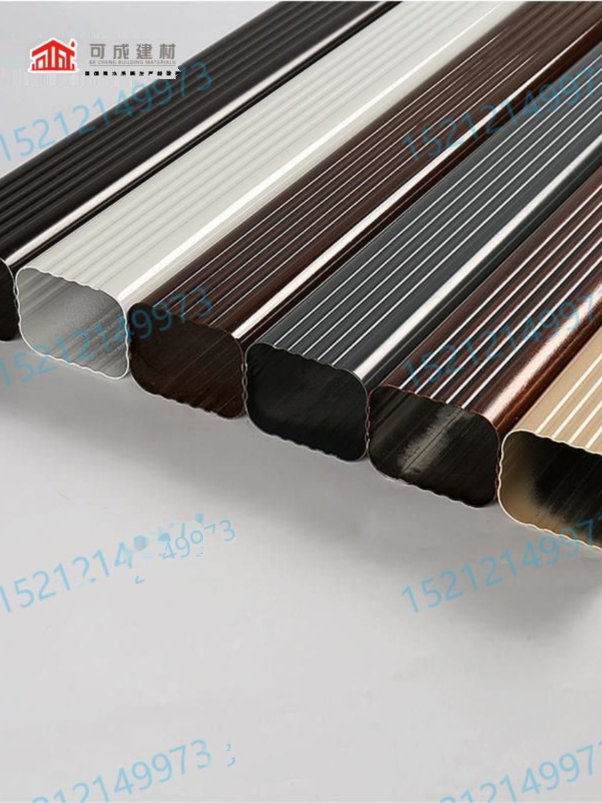 铝合金雨水管排水槽落水下水槽别墅阳光房方形管加厚pvc