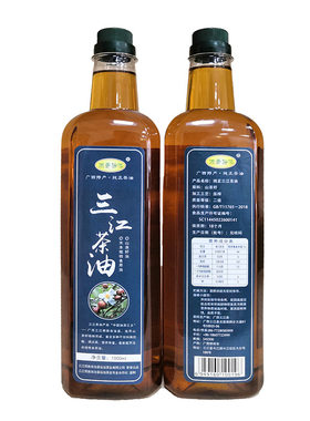 侗美仙池三江茶油1L农家物理土茶原油压榨家用食用茶籽油工厂批发