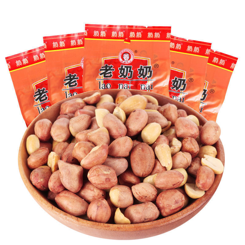 整箱采】老奶奶花生米102g袋装坚果花生下酒零食休闲小吃炒货