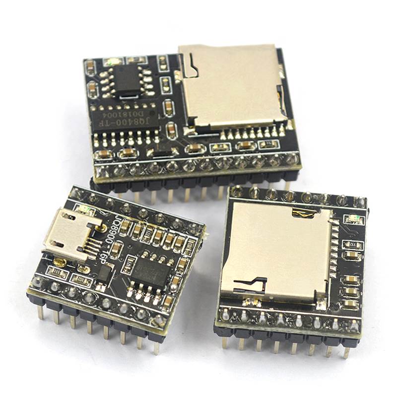 JQ8900-16P 8400 MP3语音模块芯片 串口控制USB直接拷贝 音乐模块