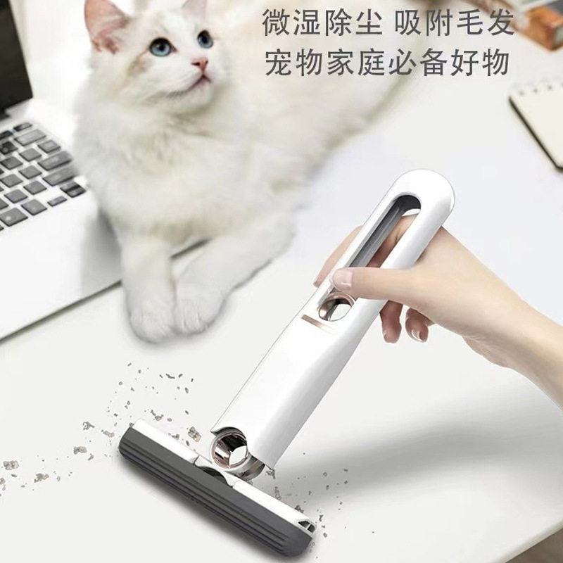 桌面清洁海绵迷你小拖把车载茶几玻璃显示器刮水免手洗桌面小拖把
