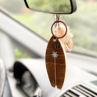 平衡板挂件钥匙扣手工擦色钥匙扣木制挂件后视镜挂件小型平衡挂饰