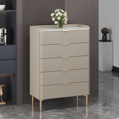 CBD官方实木五斗柜意式轻奢客厅抽屉储物柜现代简约岩板卧室床尾