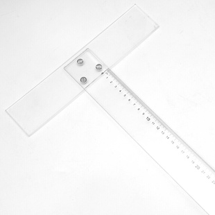 双刻度 准确 玻璃工具尺T型直角尺丁字尺塑料非 新品 玻璃刀透明划