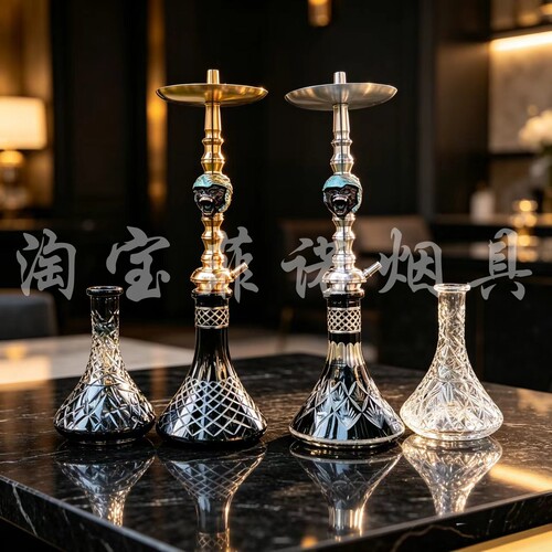 Makloud hookah俄罗斯单管大烟雾 战争猴子 高档不锈钢水烟壶
