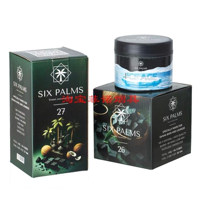 进口水烟烟膏Six palms 超级冰 大烟雾水烟黑料